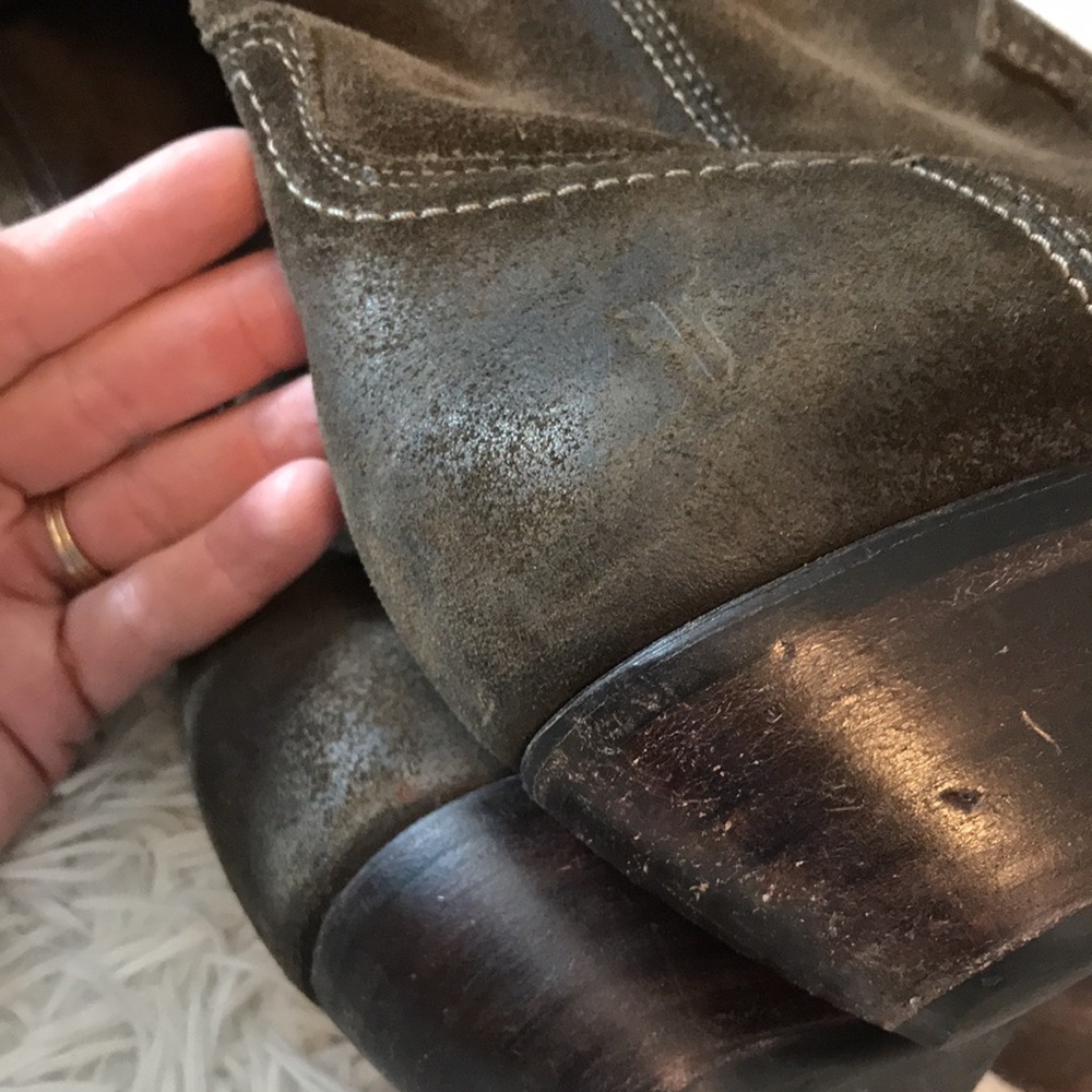 Frye Tall Leather Suede Riding Boot - Picture 7 of 9
